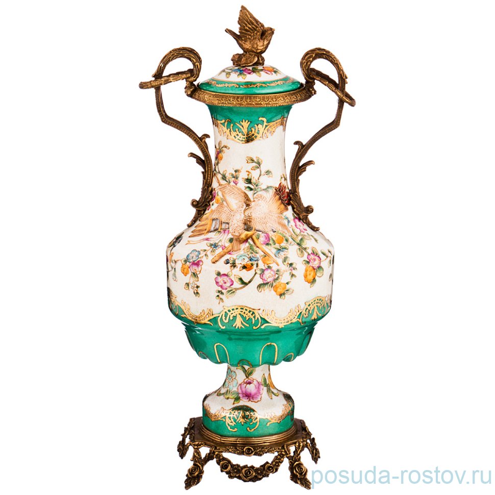 Декоративная ваза 38 см с крышкой н/н "Lefard" / 191310 Декоративная ваза 38 см с крышкой н/н "Lefard" / 191310