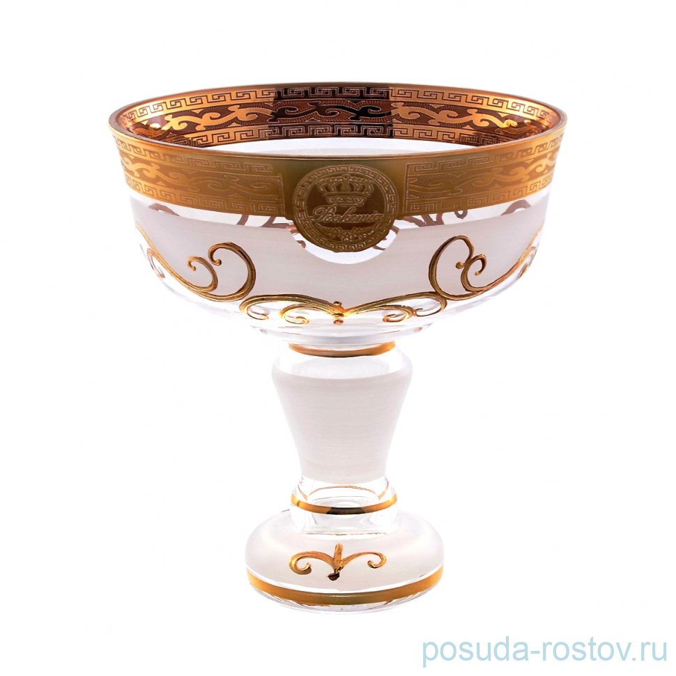 Конфетница 13 х 14,5 см н/н "Богемия /Антик золото /матовая" SC / 148311