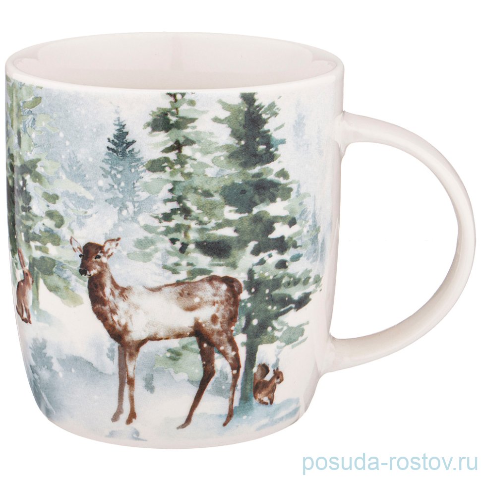 Кружка 380 мл "лесная сказка /звери" / 271436