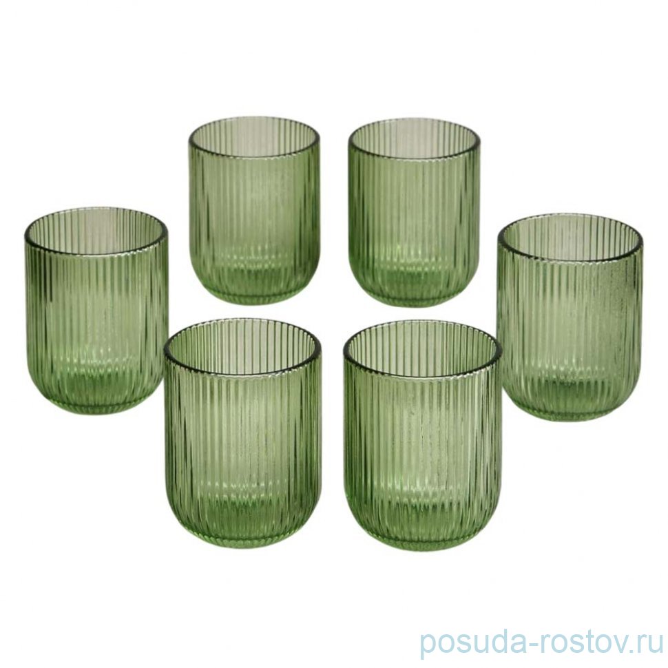 Набор стаканов simplicity green 6 шт. 270 мл / 9 см / 367060