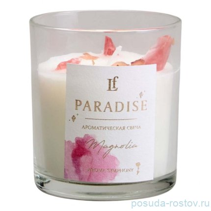 Свеча ароматизированная в стакане paradise magnolia 8*9 см / 367090