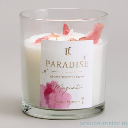 Свеча ароматизированная в стакане paradise magnolia 8*9 см / 367090