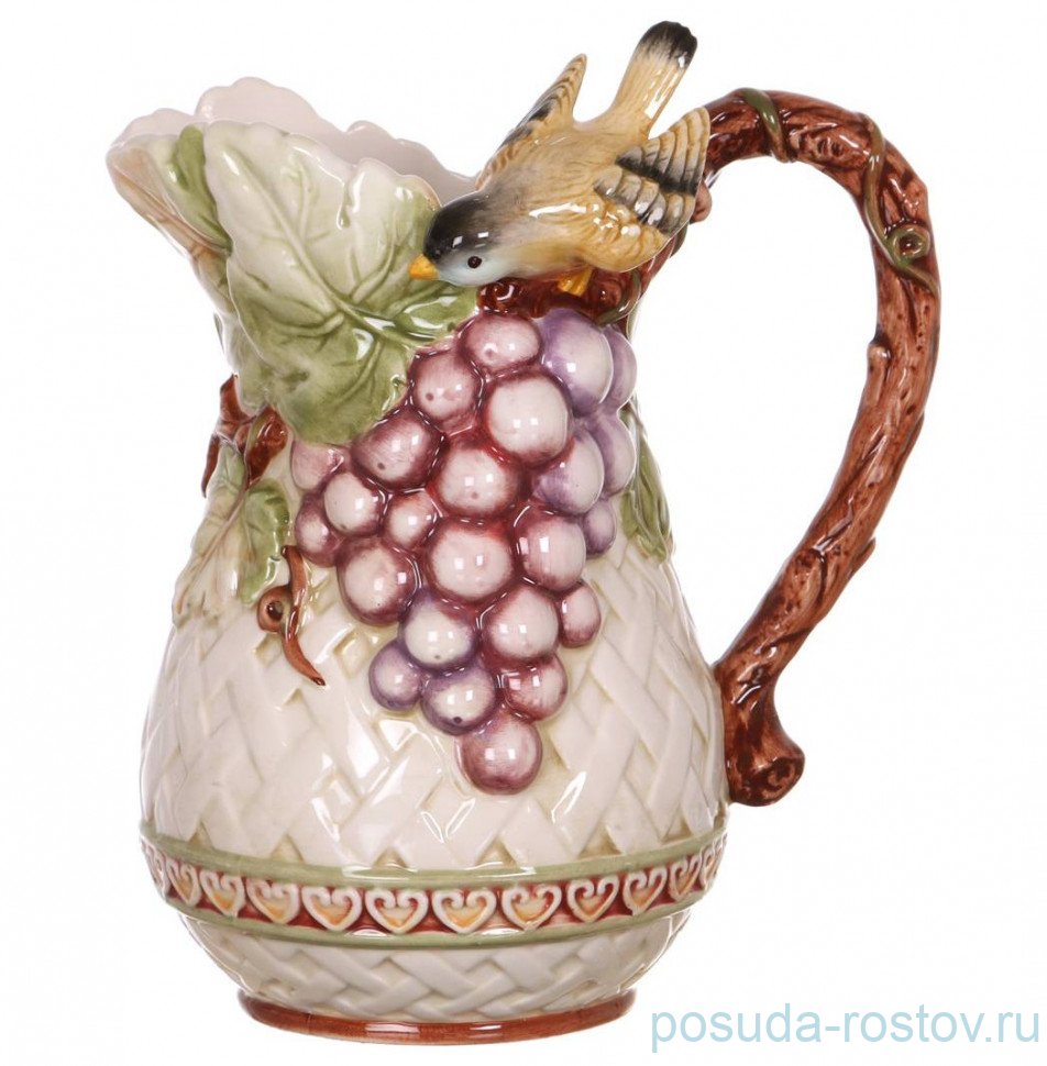 Кувшин для воды 1,5 л 22 см "Виноград" / 192493