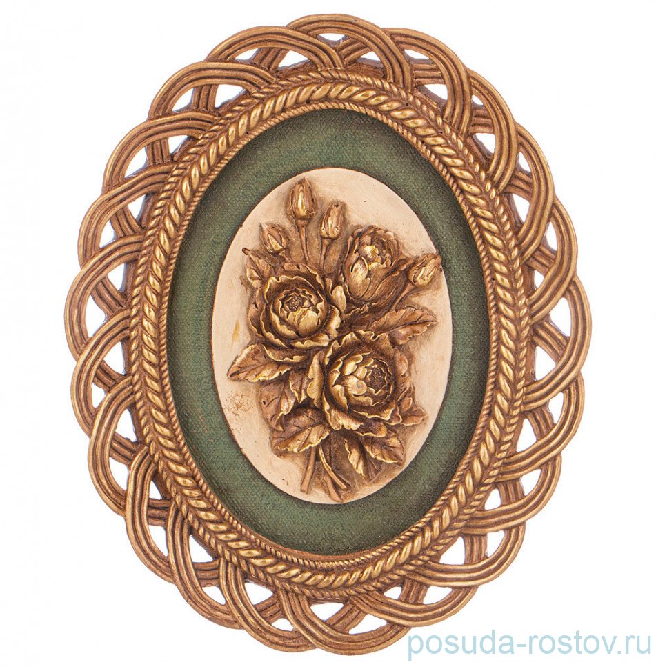 Панно настенное 19,5 х 2 х 24 см "Розы" / 290812 Панно настенное 19,5 х 2 х 24 см "Розы" / 290812