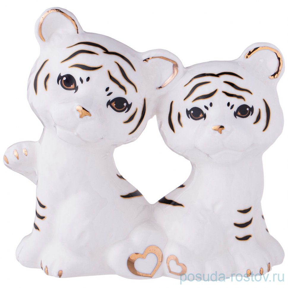Фигурка 10 х 5,5 х 9 см белые "Тигрята" / 264005