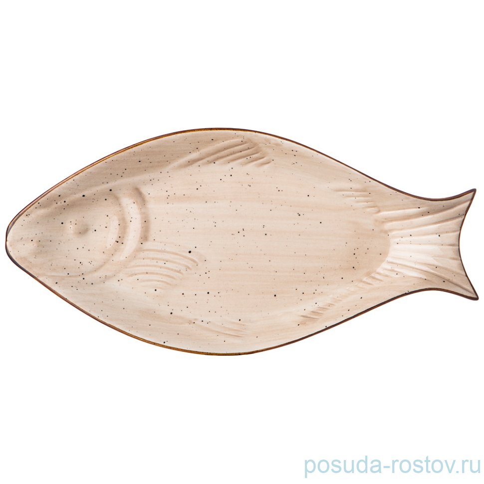 Блюдо сервировочное 25 х 12 х 3 см "nature /бежевое" / 242119