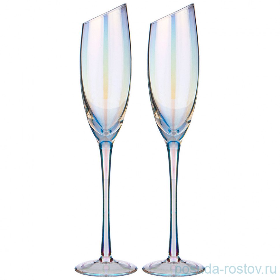 Бокалы для шампанского 180 мл 2 шт "Daisy rainbow" / 338624