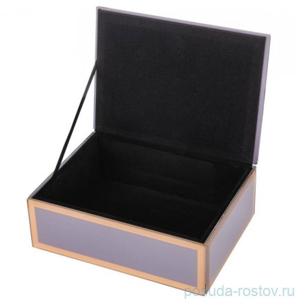 Шкатулка 16 х 12 х 6 см серая &quot;Pen&quot; / 271709