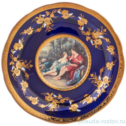 Чайный сервиз на 6 персон 15 предметов &quot;кобальт /светское общество&quot; / 251175