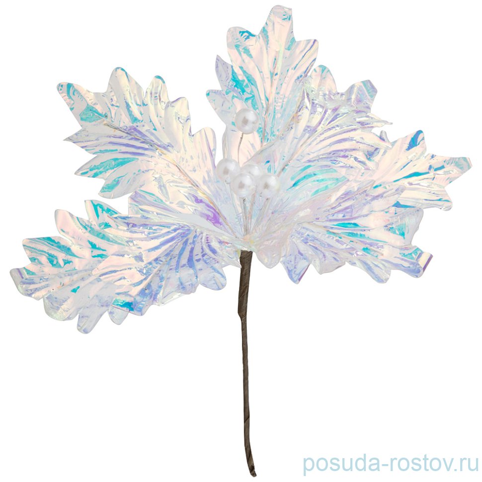 Цветок искусственный 26 см "Пуансетия" / 215330