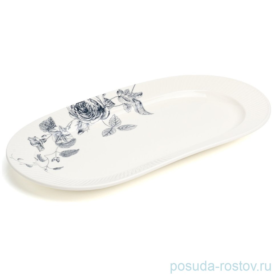 Блюдо 35,5 х 19 х 2,5 см овальное "Blue garden" / 379543 Блюдо 35,5 х 19 х 2,5 см овальное "Blue garden" / 379543
